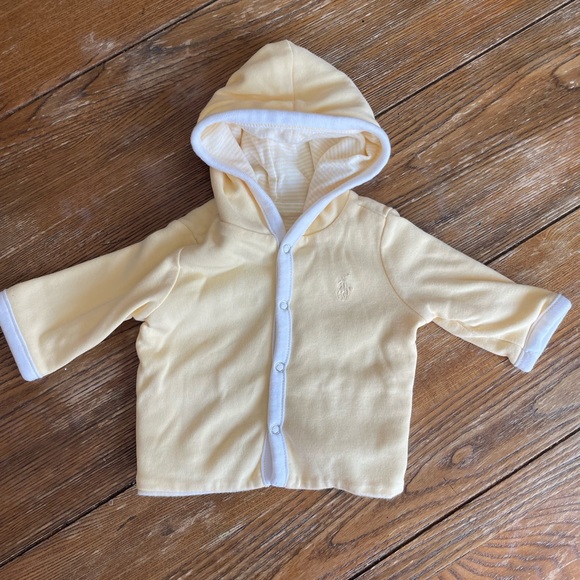 Ralph Lauren Baby Reversible Yellow Hoodie - Picture 4 of 4
